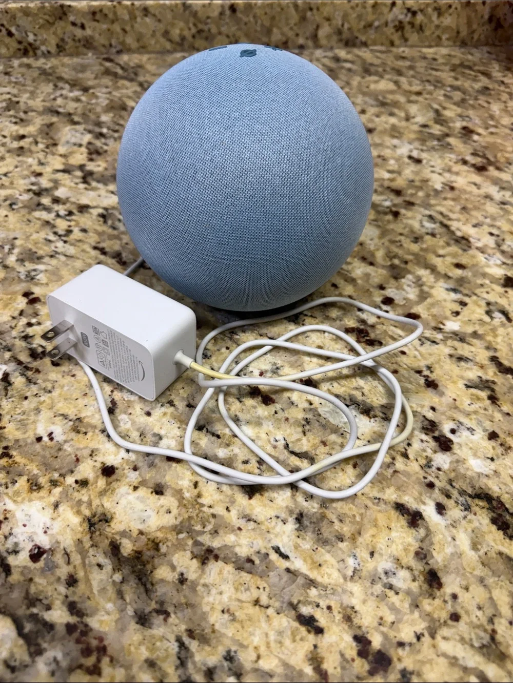 Amazon Smart Speaker Charger Bundle - Light Blue Fabric Echo Dot